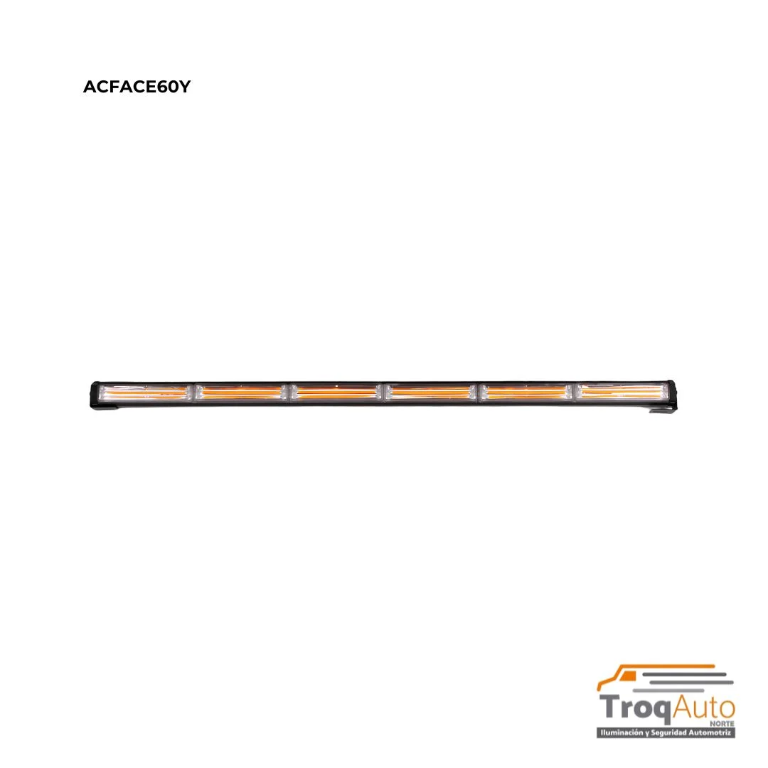 BARRA DE LED COB 6 MÓDULOS C/FUNCIONES AMBAR