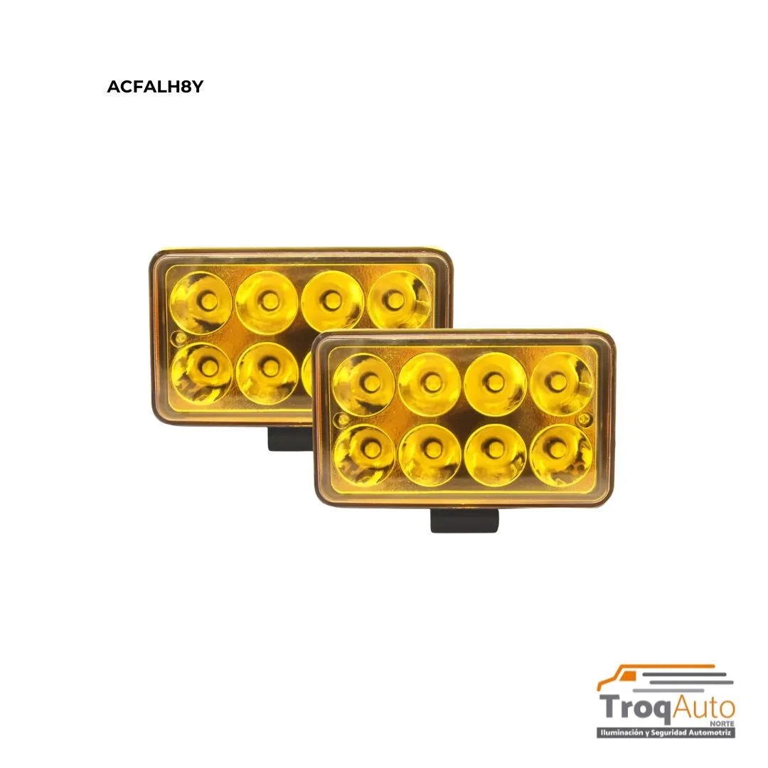 JGO. FARO 8 LEDS AMBAR