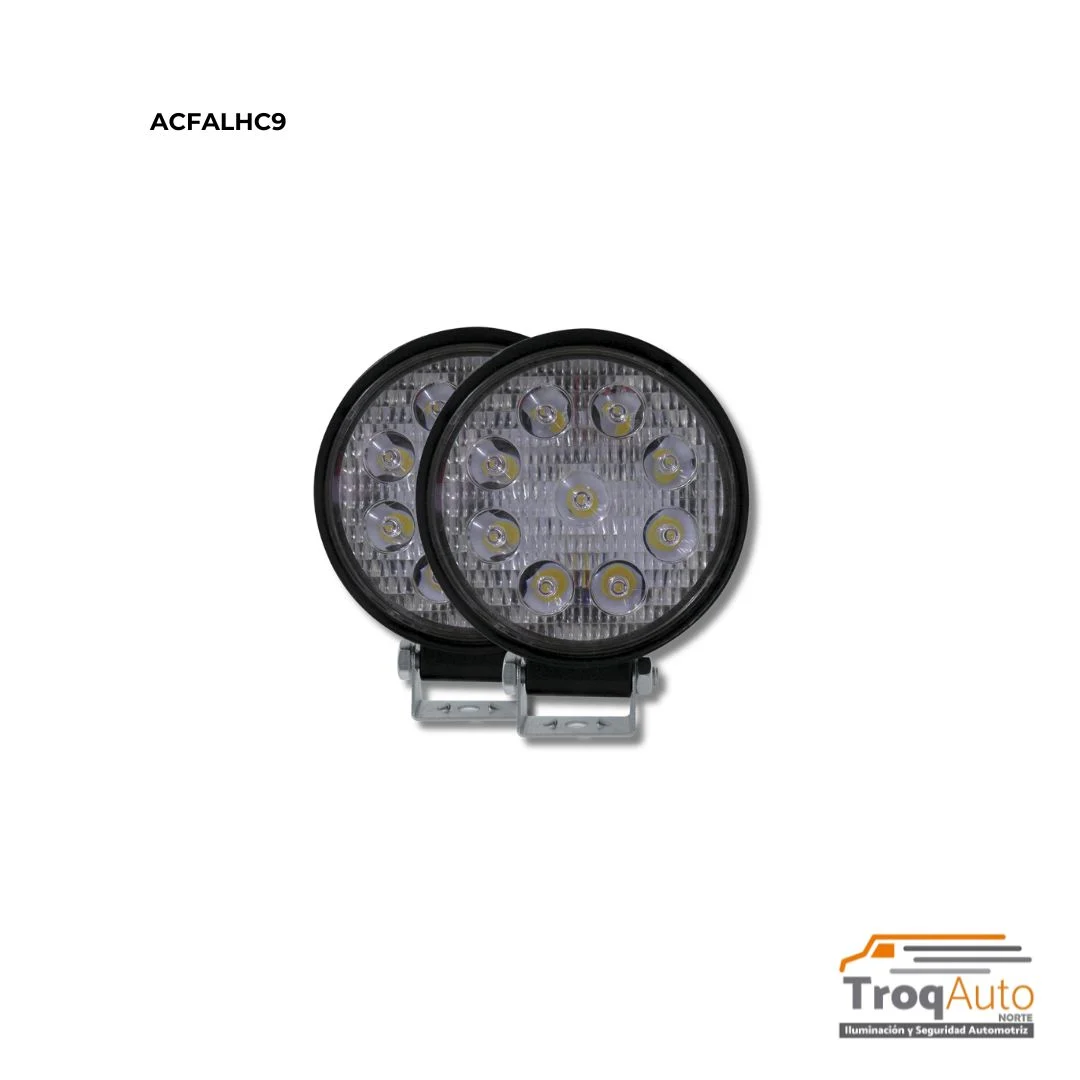 JGO. FARO 9 HIPER LED CUADRADO 12V