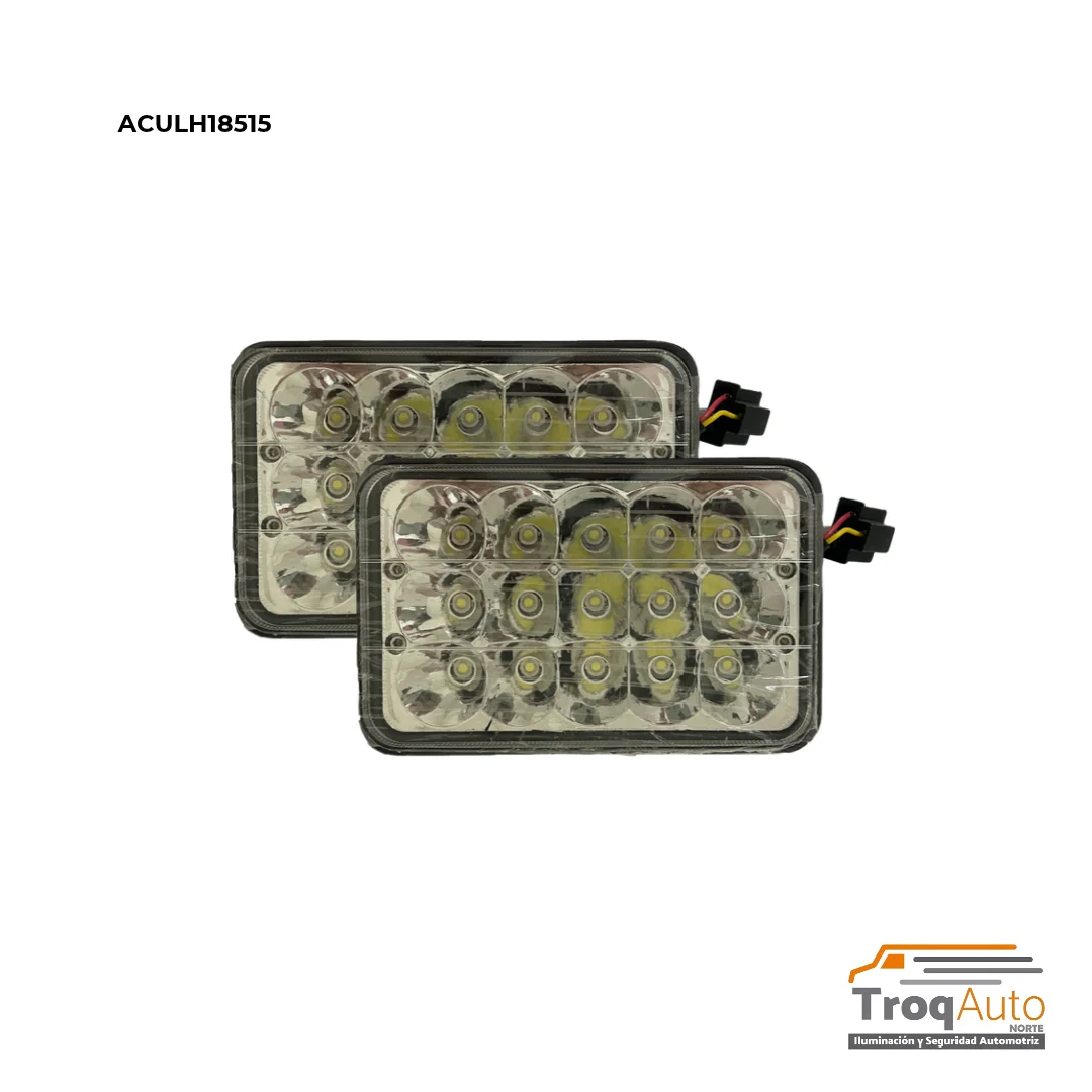 JGO. UNIDAD 7" 15 LEDS CUADRADA GRANDE