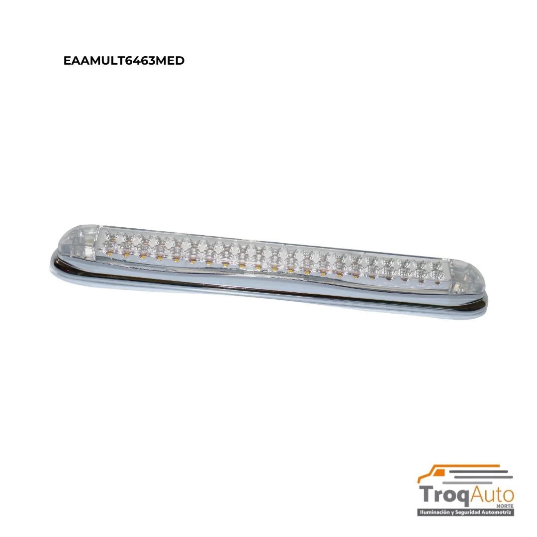 BARRA LED CROMADA TAMAÑO MEDIANO