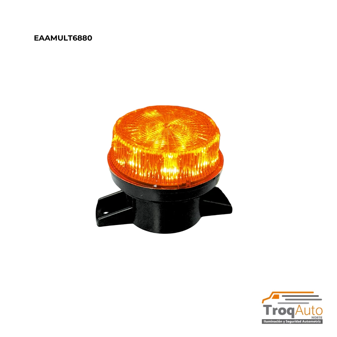 TORRETA CON LUZ PREVENTIVA DE 6 LEDS AMBAR12/24V