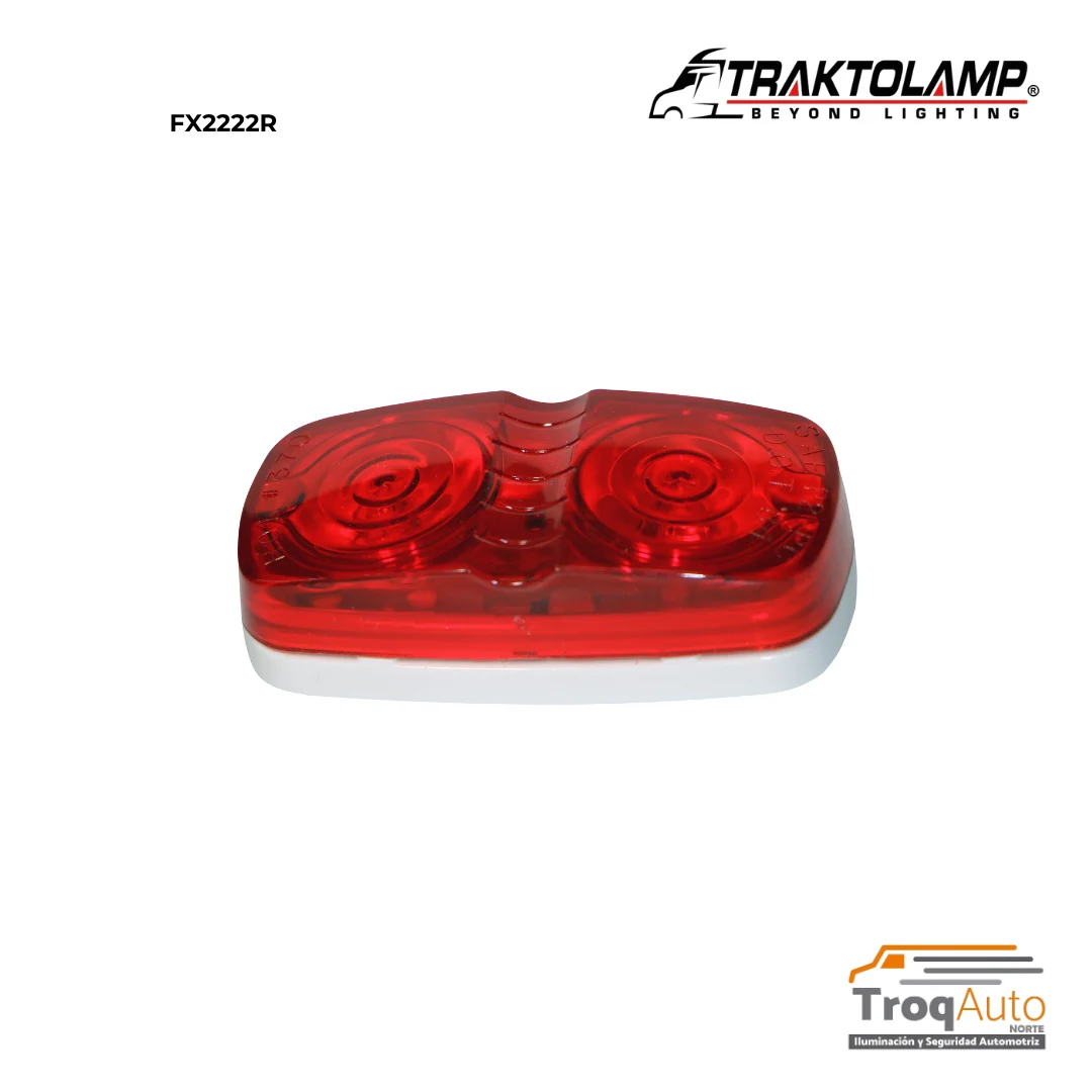 LAMPARA DOBLE OPTICA F/DE PELLISCO ROJA