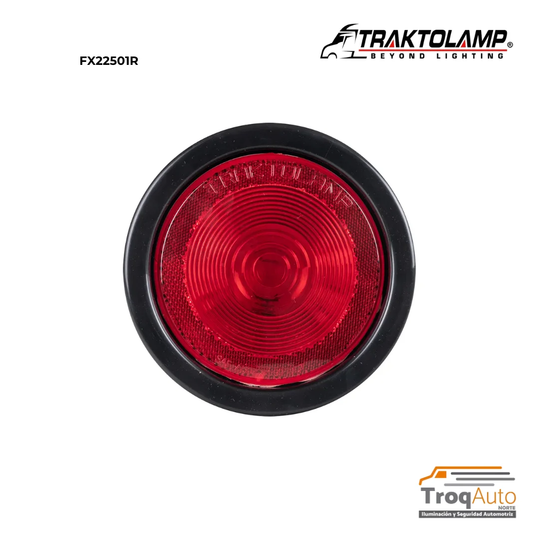 LAMPARA ROJA SELLADA 4" MICA REFLEJANTE