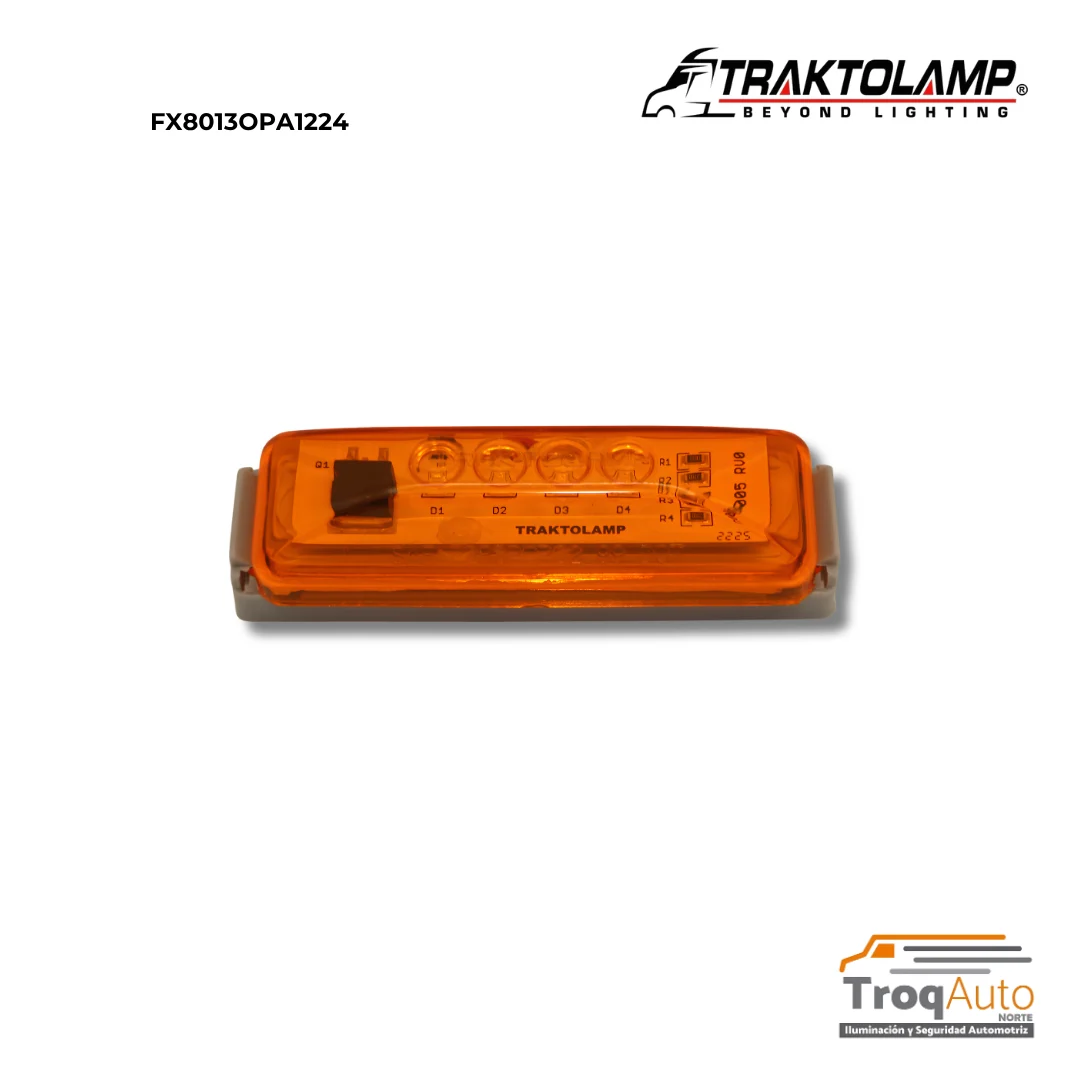 LAMPARA LED 4 OPTICOS TOLDO KW AMBAR 12-24V