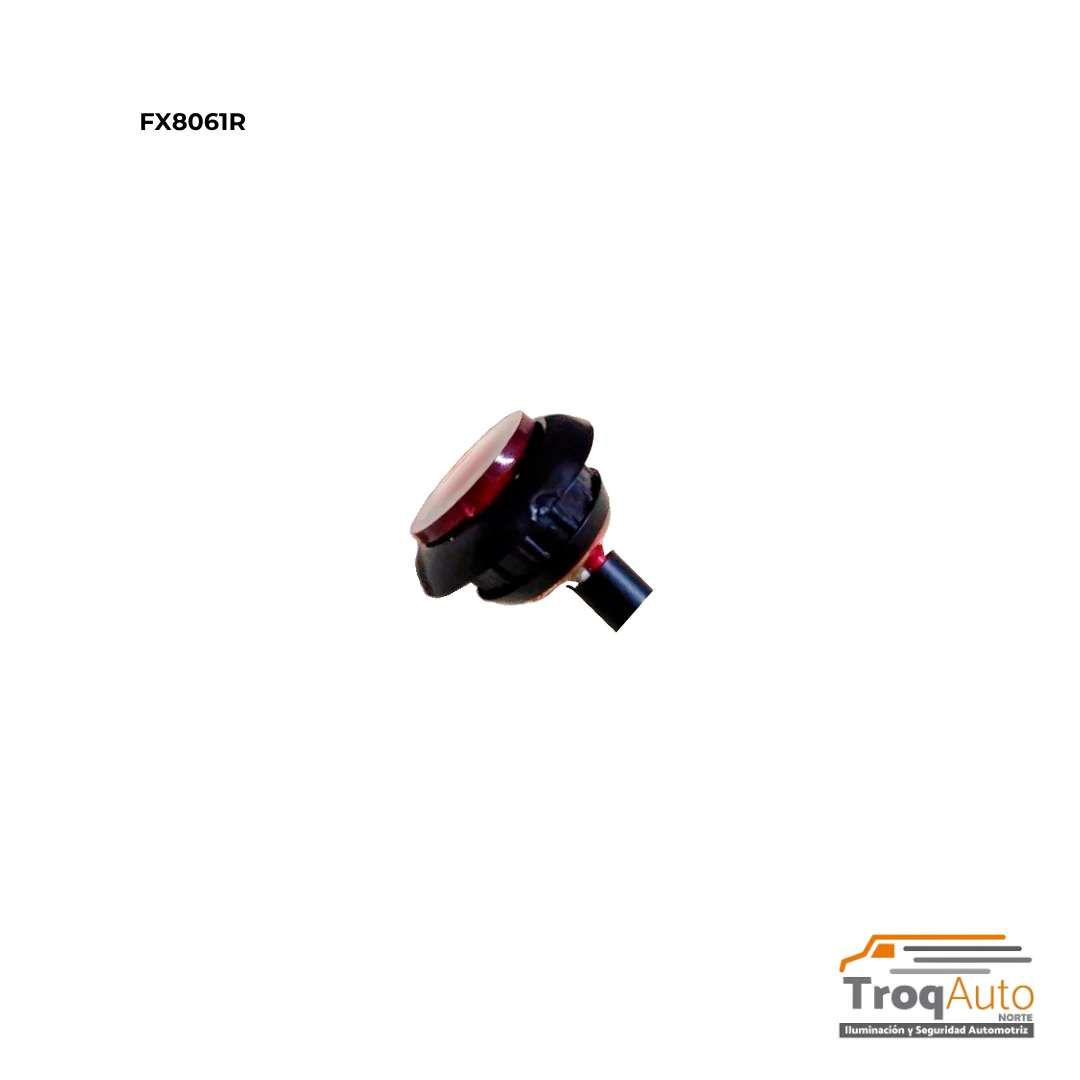 LAMPARA 3/4" SELLADA 1 LED (PLANO) ROJO 12-24V
