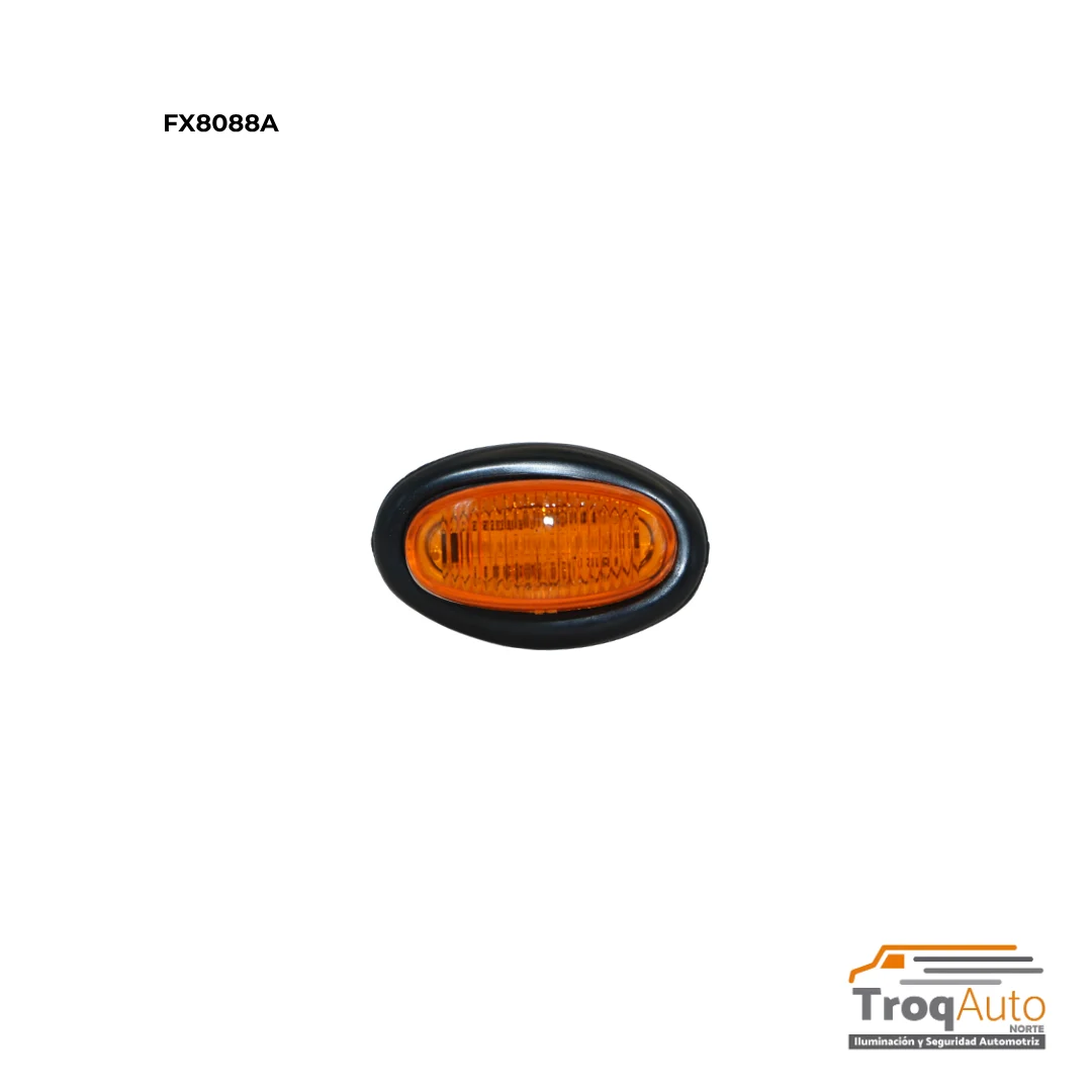 PLAFON 1" 1/2 AMBAR SELLADO 3 LEDS C/GROMMET