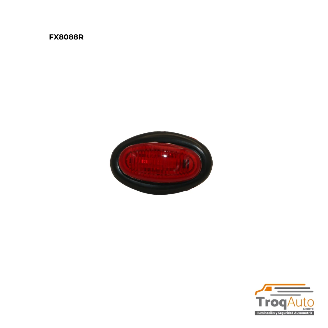 PLAFON 1" 1/2 ROJO SELLADO 3 LEDS C/GROMMET