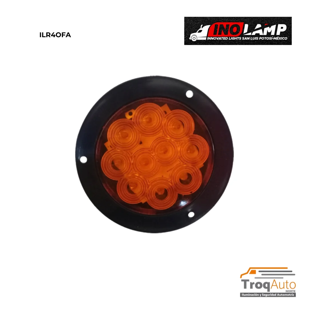 LAMPARA 4" 10 LEDS AMB BASE P/REMACHE C/CONECTOR 12-24V