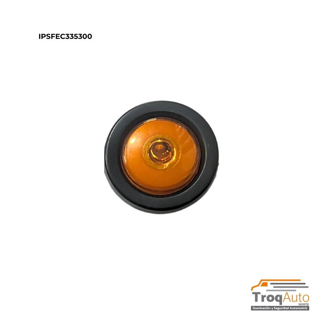 PLAFON 2" FIJO+ESTROBO LED-GEL AMBAR GOMA