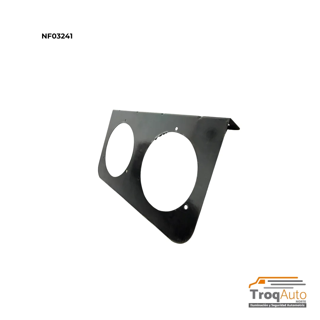 BASE REDONDA DOBLE 4" DE ACERO NEGRO 29.8X16cm