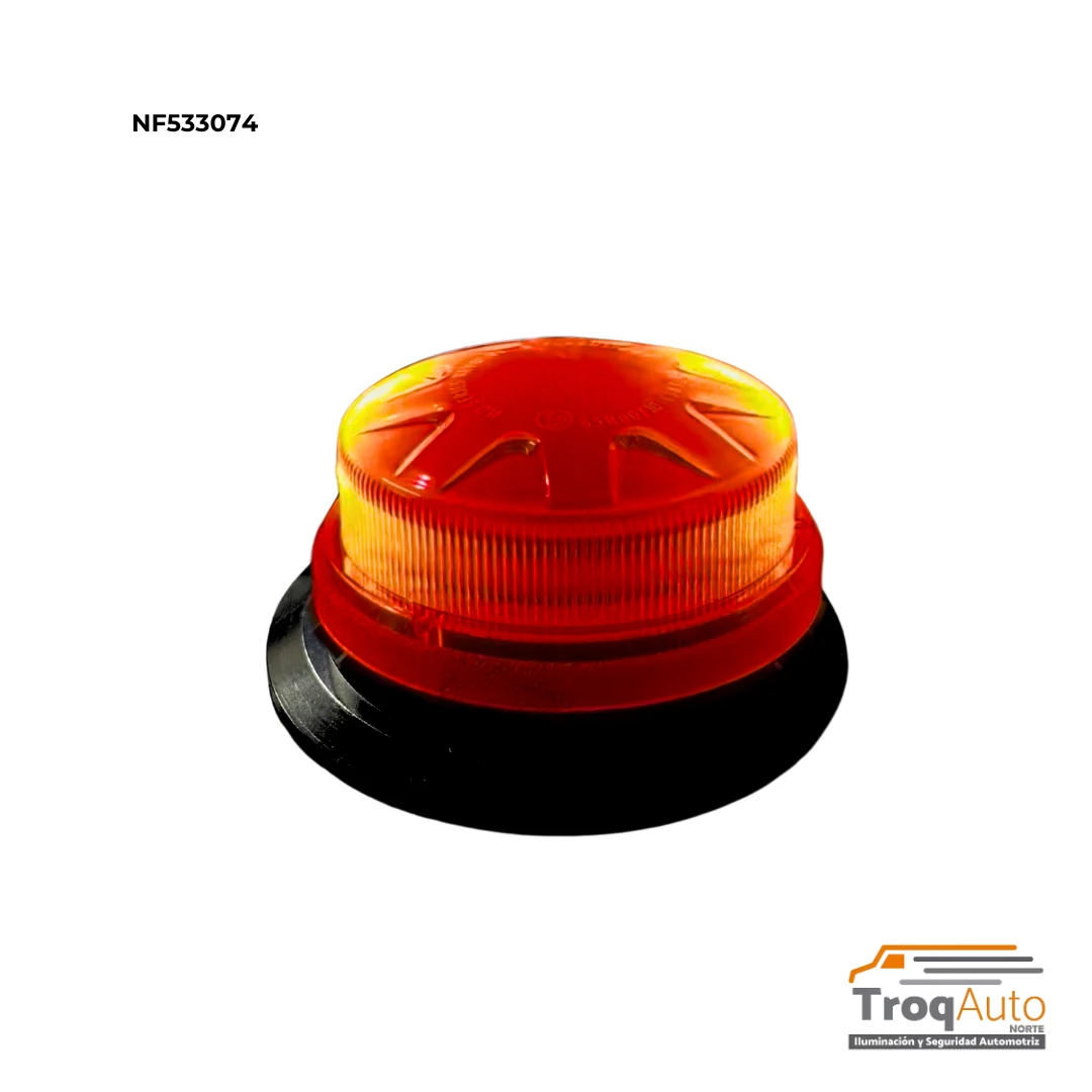 TORRETA REDONDA CORTA IMAN AMBAR 13X9X7CM 9-24V