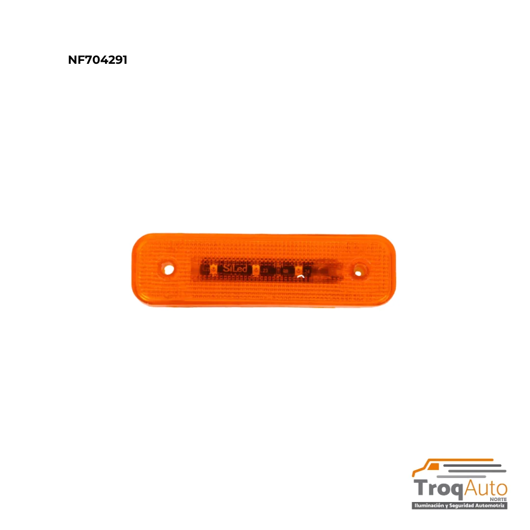 PLAFÓN LATERAL 6 LEDS ÁMBAR 12V FIJO