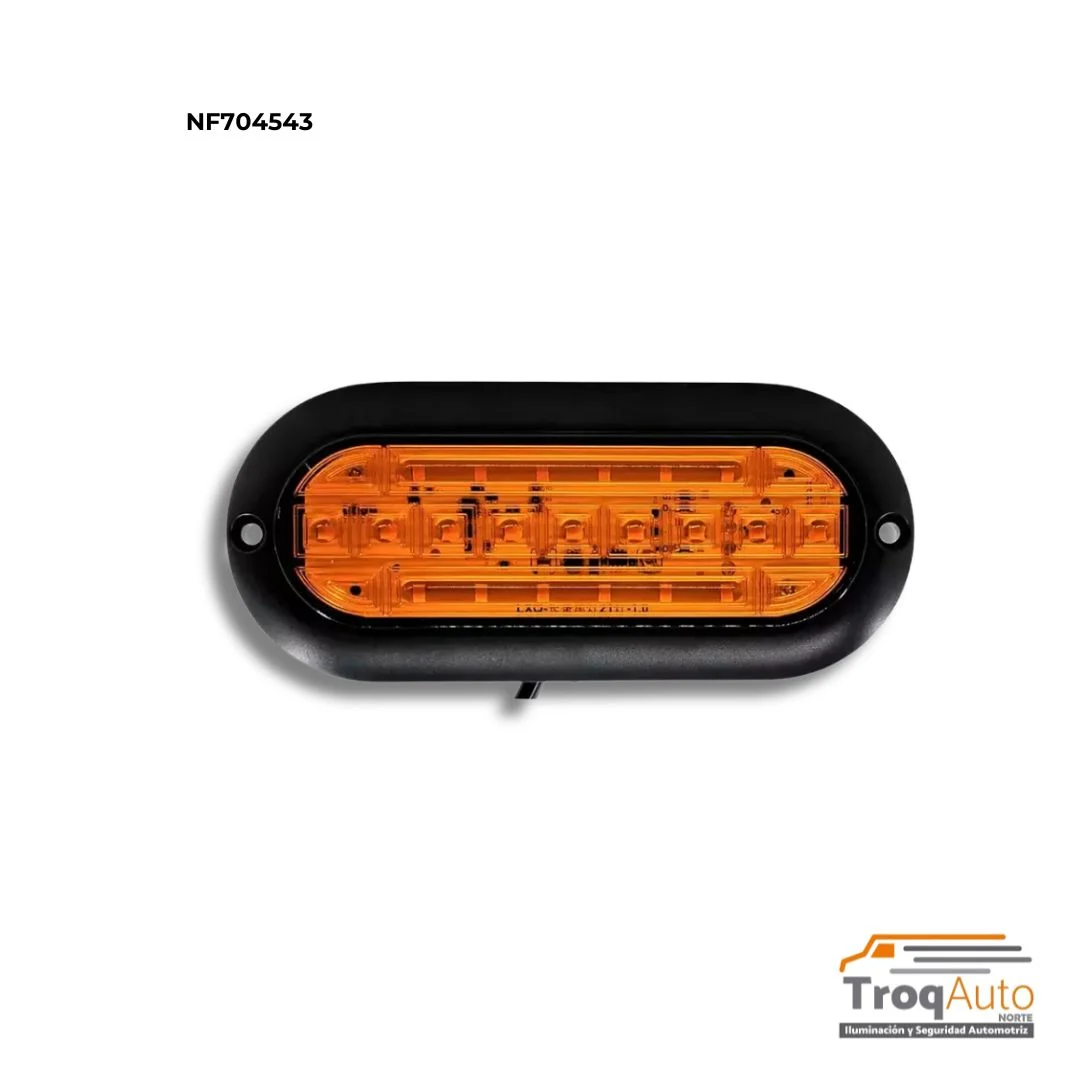 PLAFON OVALADO PLASMA 21 LED AMBAR 12-24V