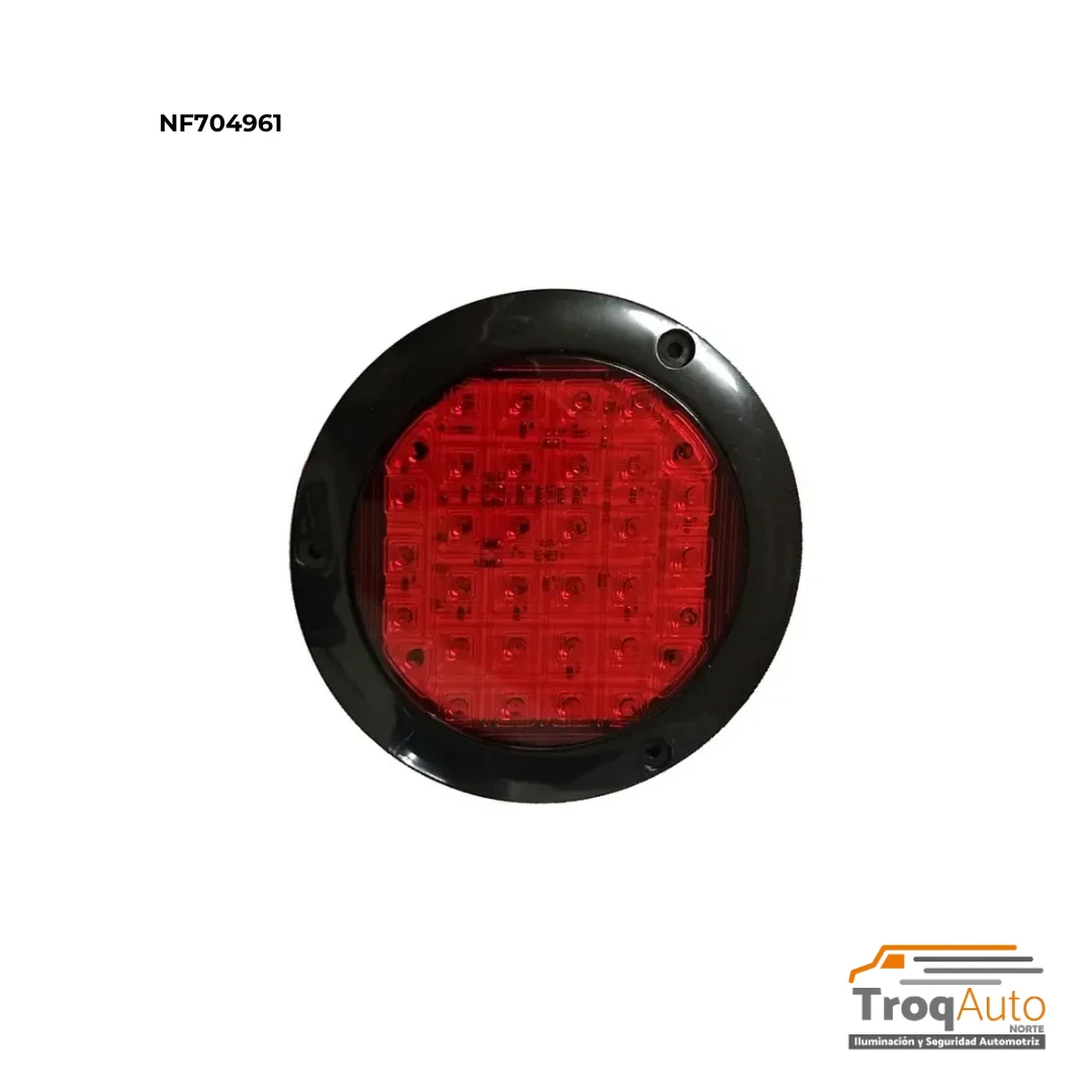 PLAFON REDONDO PLASMA 30 LEDS ROJO