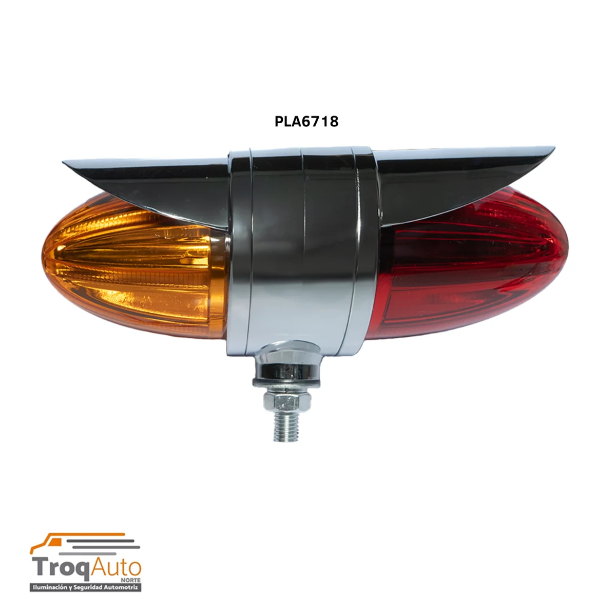 DIRECCIONAL TIPO HUEVO LARGA C/TAPA CROMADA 12-24V A-B-F-EST
