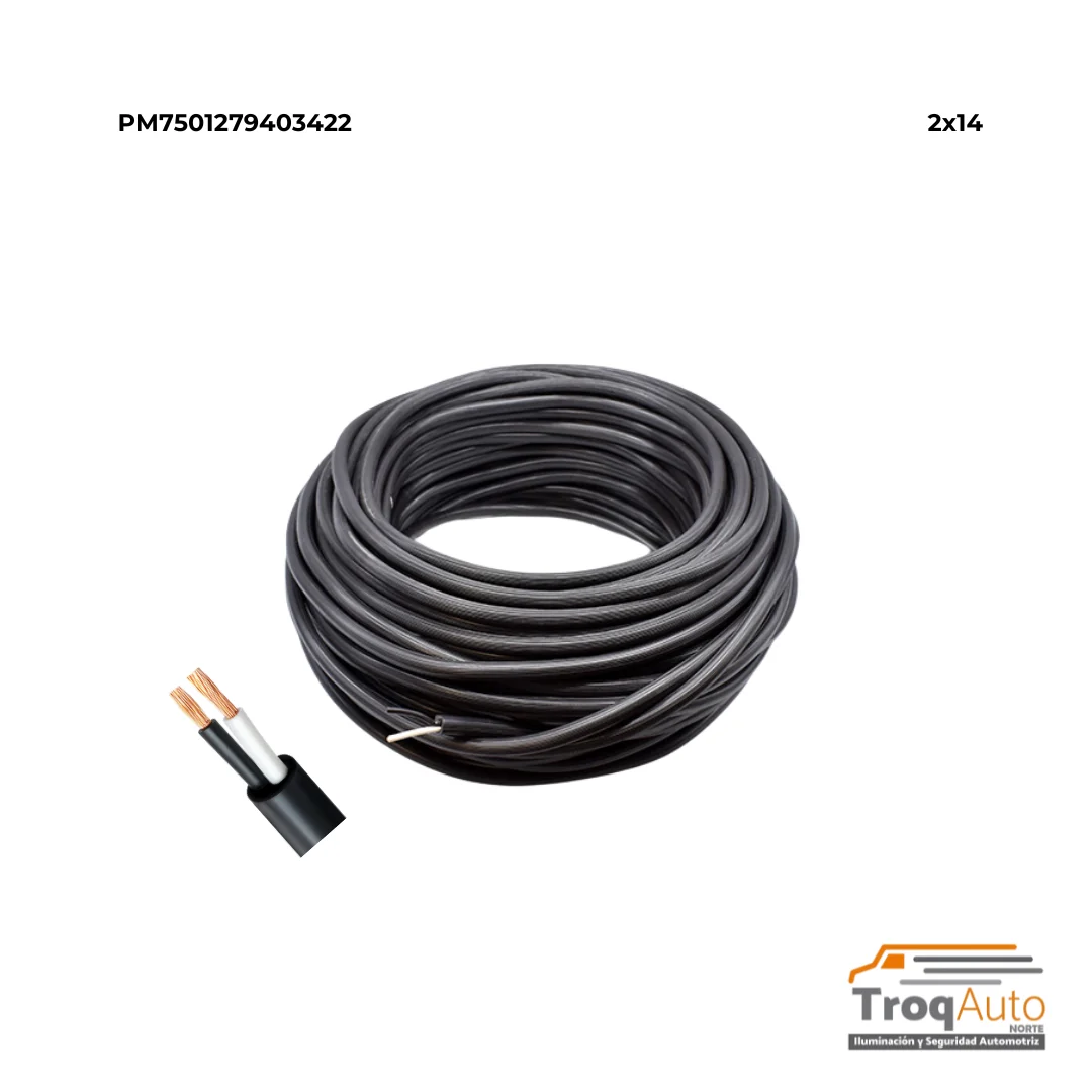 ROLLO CABLE USO RUDO 2X14 (100 METROS)
