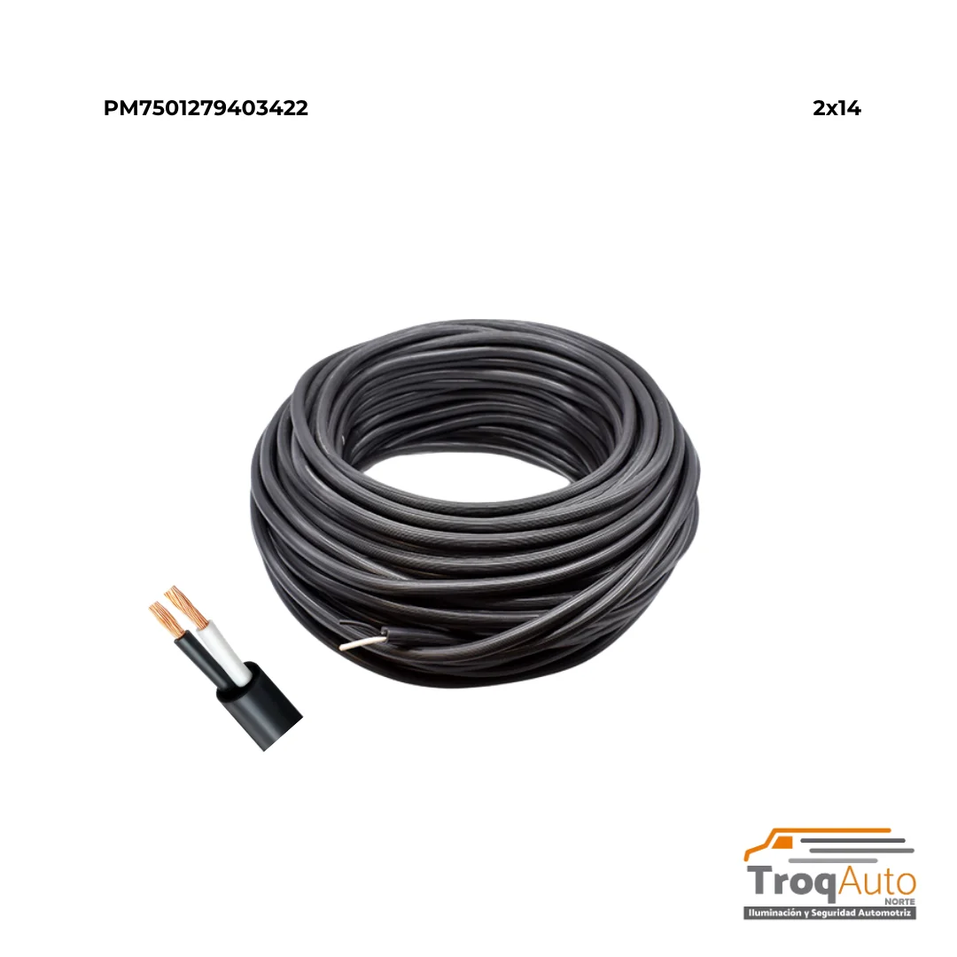 ROLLO CABLE USO RUDO 2X14 (100 METROS)