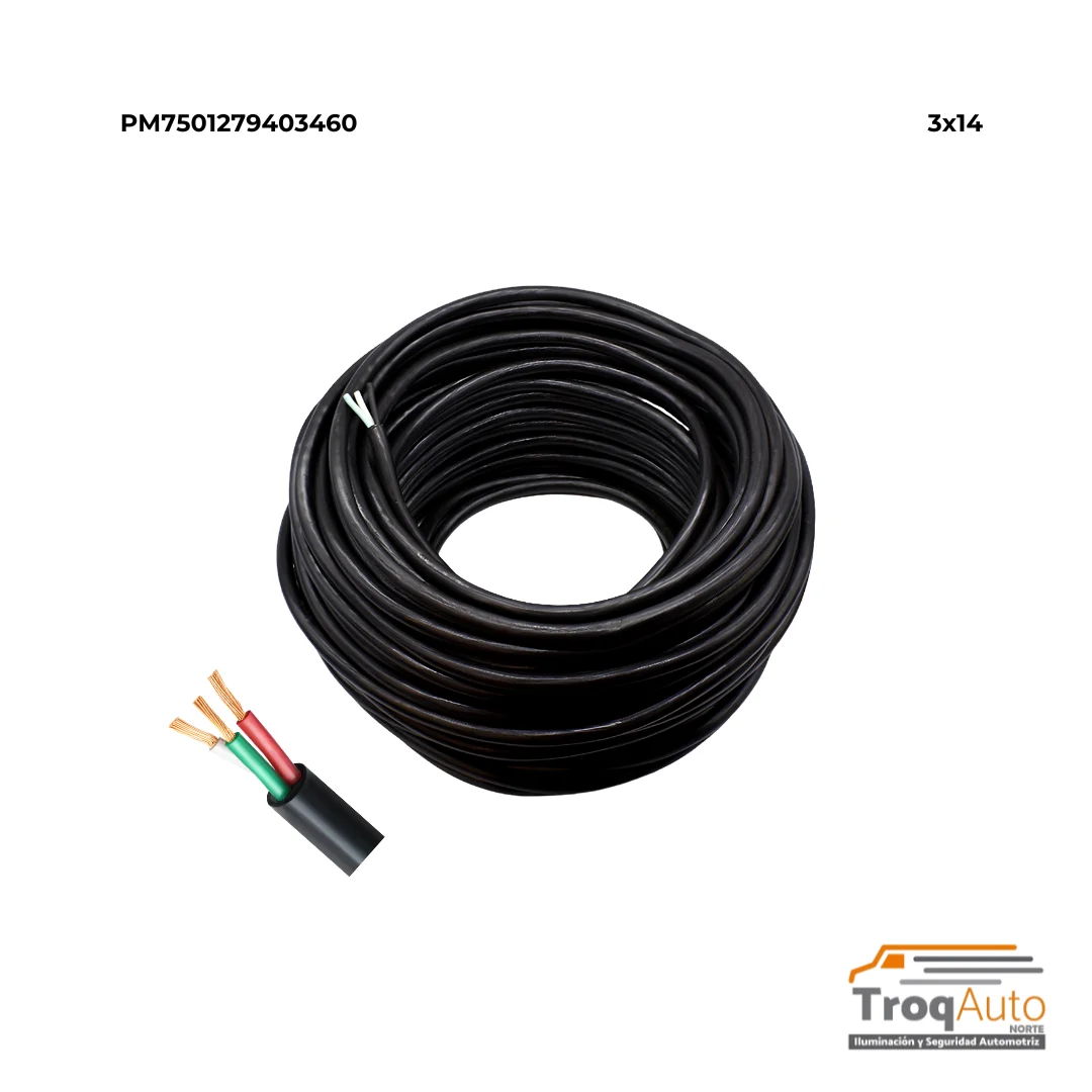 ROLLO CABLE USO RUDO 3X14 (100 METROS)