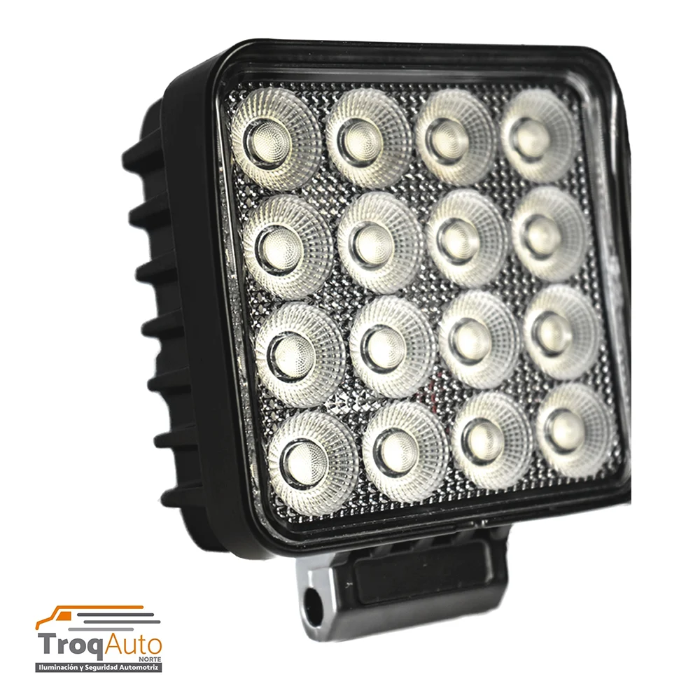 JGO. FARO LED CUADRADO 4″ / 64 LEDS 64W LUZ BLANCA