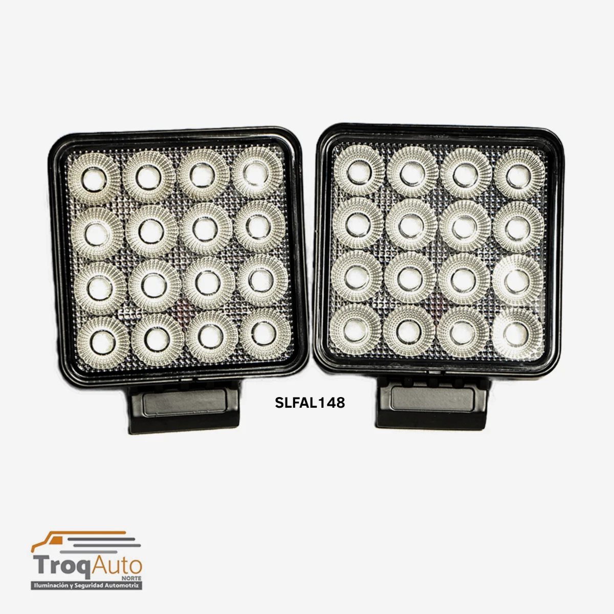 JGO. FARO LED CUADRADO 4″ / 64 LEDS 64W LUZ BLANCA