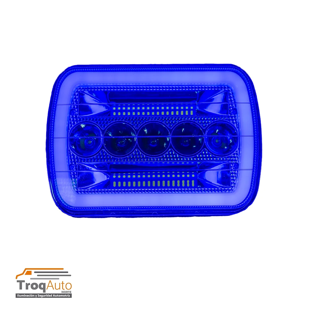 JGO. UNIDAD 7″ CONTORNO LED “GLO” / 12-24V AZUL