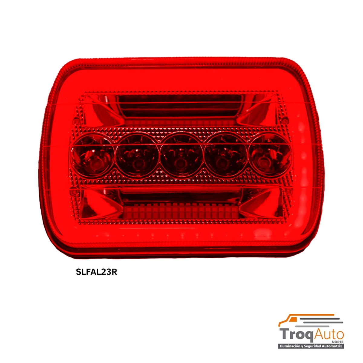 JGO. UNIDAD 7″ CONTORNO LED “GLO” / 12-24V ROJO