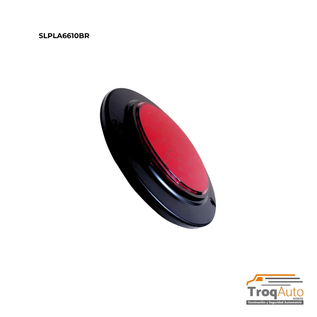 PLAFON 4" 48 LED ULTRA SLIM 12/24V ROJO C/ESTROBO