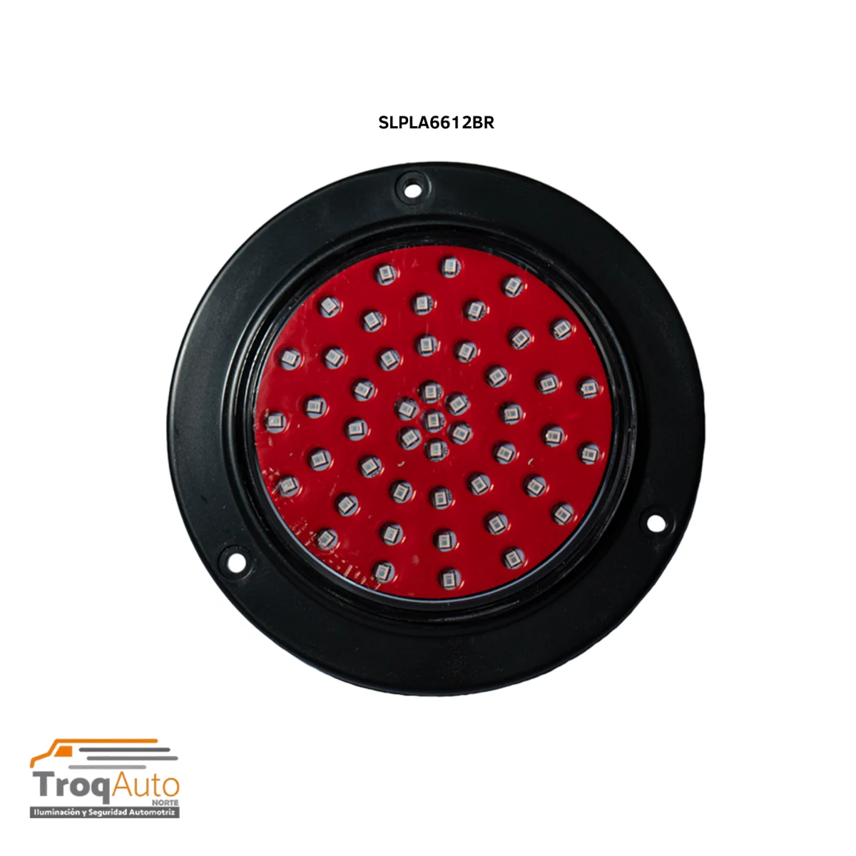PLAFON 4″ / 48 LEDS A-B-E CUB SUP VIDRIO DOT ROJO
