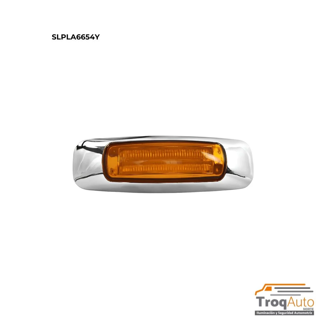 PLAFON LATERAL 8 LED Y GEL ESTROBO AMBAR