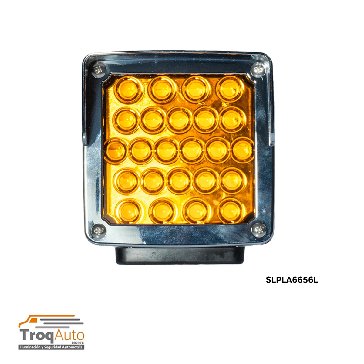DIRECCIONAL CUADRADA 24 LEDS C/VISERA ESTROBO 12-24V IZQ
