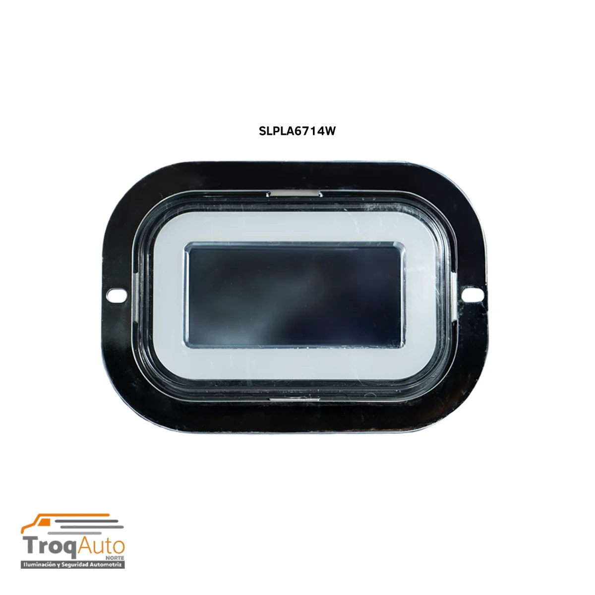 PLAFON CUADRADO EFECTO ESPEJO GEL 12-24V / BLANCO A-B-FLASH