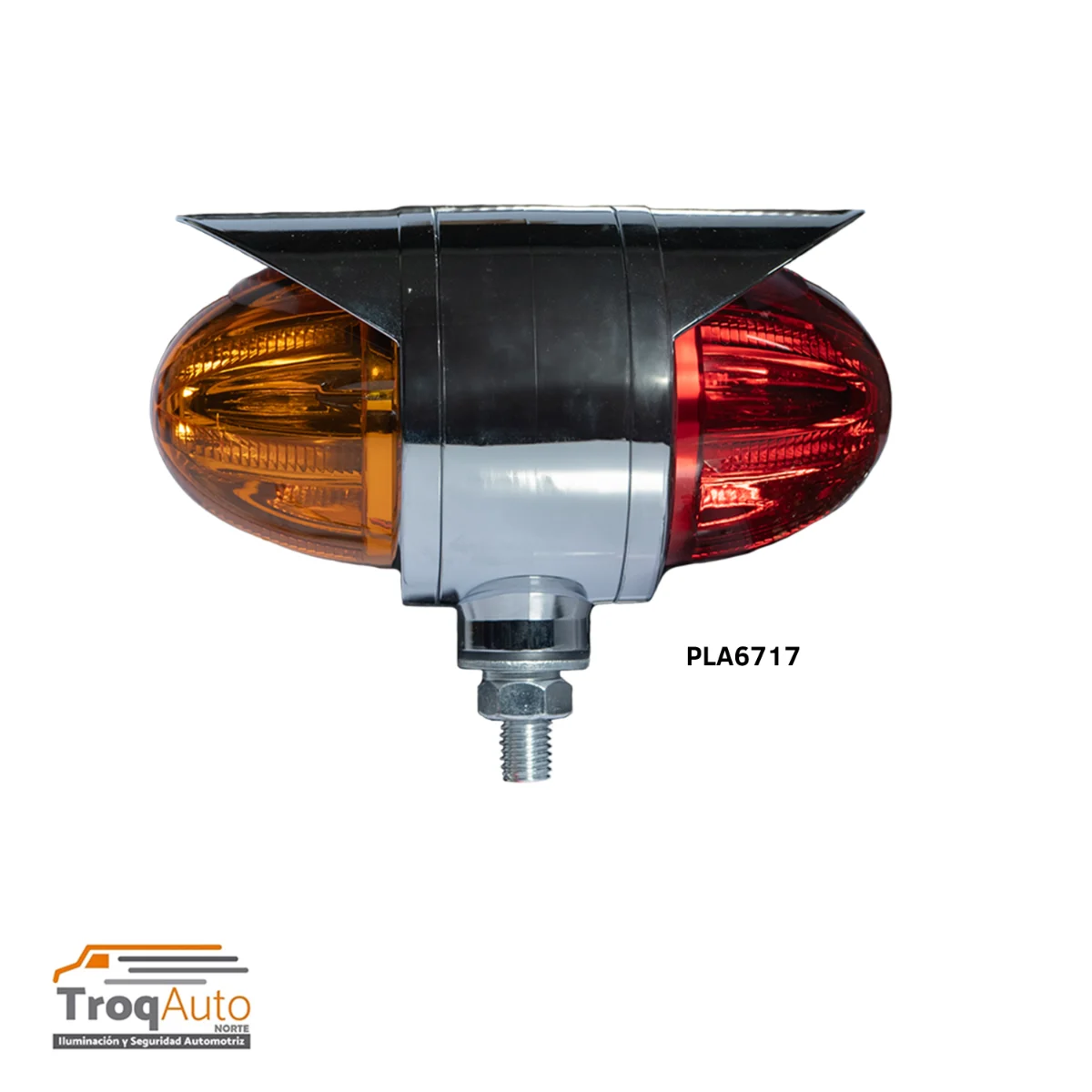 DIRECCIONAL TIPO HUEVO CORTA C/TAPA CROMADA 12-24V A-B-F-EST
