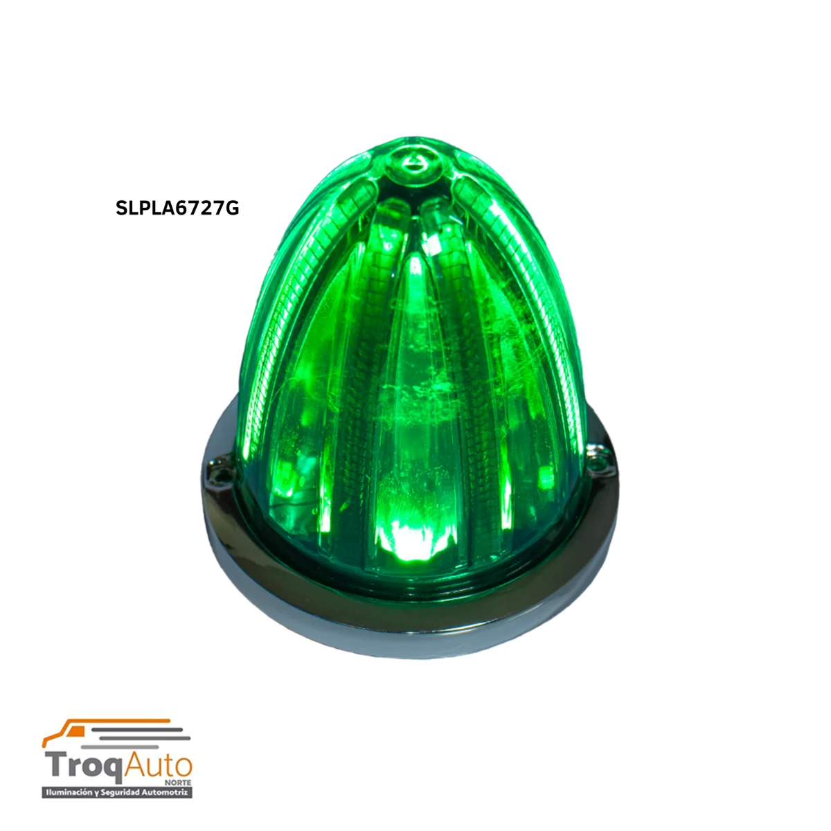 PUNTA ZEPELIN LED GRANDE 12-24V / A-B-ESTABLE-ESTROBO VERDE