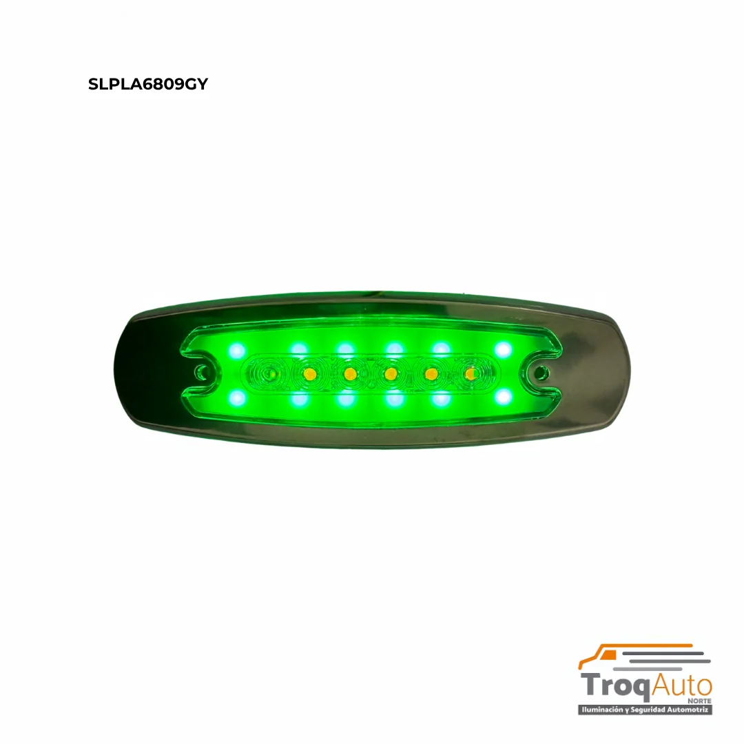 PLAFON PETERBILT GEL VDE +6 LEDS LUZ SECUENCIAL AMBAR 12-24V