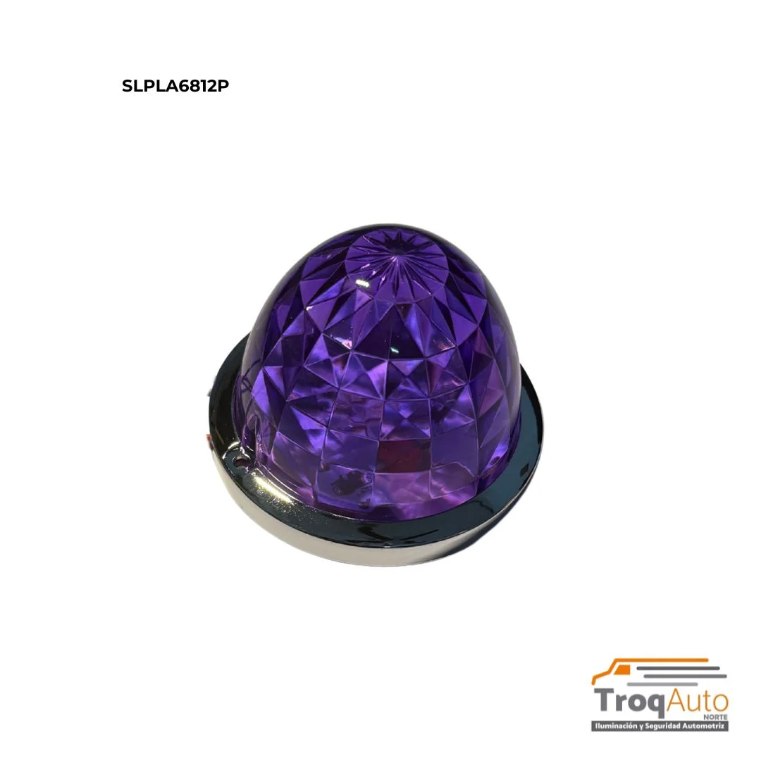 PUNTA ZEPELIN EFECTO DE LUZ DIAMANTE 12-24V MORADO A-B-E