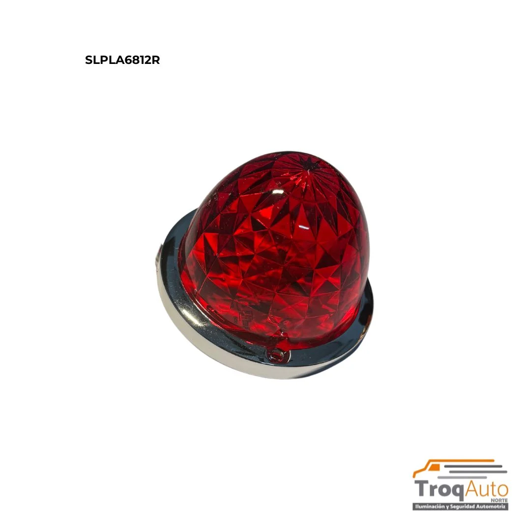 PUNTA ZEPELIN EFECTO DE LUZ DIAMANTE 12-24V ROJO A-B-E