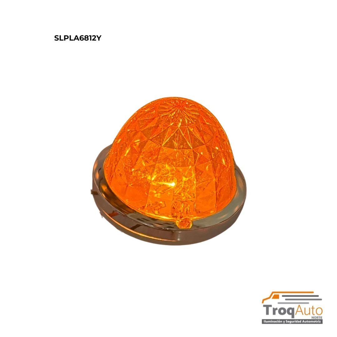 PUNTA ZEPELIN EFECTO DE LUZ DIAMANTE 12-24V AMBAR A-B-E