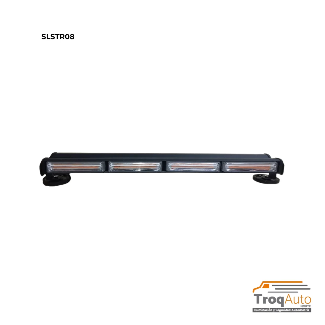 TORRETA 8 COB (4 DE C/LADO) 23" (58cm) AMBAR 12V
